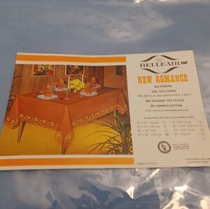 Vintage Belleair new romance no iron stain releasing tablecloth 67x90 oblong